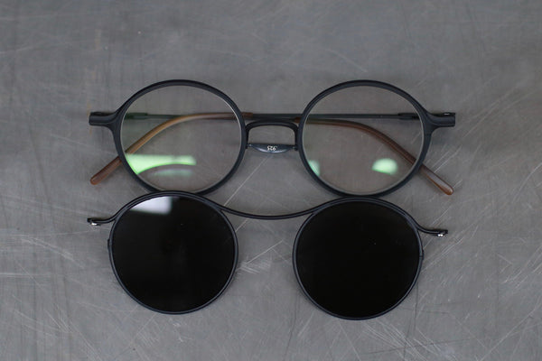 Rigards X TVA joint RG2000TVA stainless steel + pure titanium alloy 925 silver sunglasses series RG-RG2000TVA (A) - HKHHP black + black frame transparent + dark gray lens